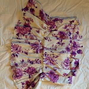 Floral Pleated Top
